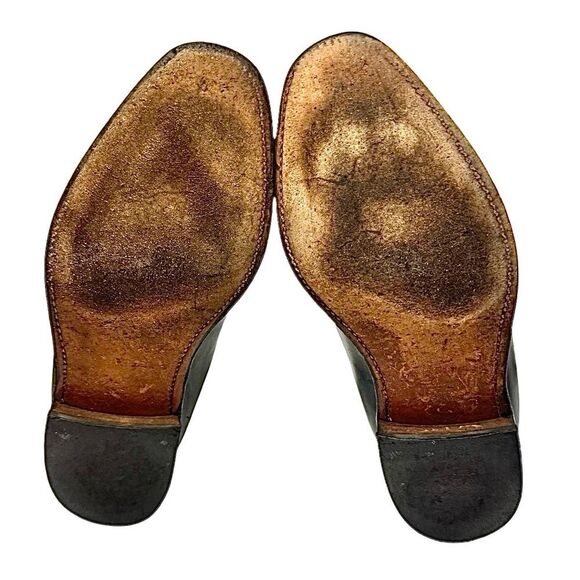 Hanover 3596 Master-Flex Black Men’s Calf Tassel Loafers Size 7.5 EEE Vintage - Picture 4 of 12